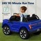 Best Choice Products Kids 24V Ride On Truck Officially Licensed Ford Lightning w/ Remote, LED Lights, 2 Speeds